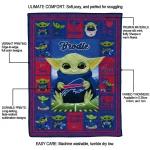 personalized buffalo bills yody baby pattern blue quilt blanket best selling