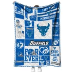 personalized buffalo bulls helmet passion royal blue quilt blanket best selling