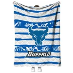 personalized buffalo bulls layered florals royal blue white quilt blanket best selling
