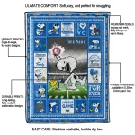 personalized buffalo bulls snoopy coach royal blue quilt blanket best selling