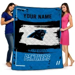 Personalized Carolina Panthers Grunge Patch Blue White Quilt Blanket 1 personalized carolina panthers grunge patch blue white quilt blanket best selling