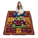 personalized central michigan chippewas yody baby pattern maroon quilt blanket best selling
