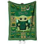 personalized charlotte 49ers yody baby pattern green quilt blanket best selling
