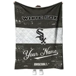 personalized chicago white sox snoopy victory black white quilt blanket best selling