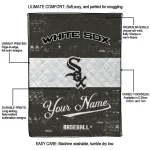 personalized chicago white sox snoopy victory black white quilt blanket best selling