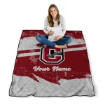 personalized colgate raiders brushstroke layers maroon quilt blanket best selling