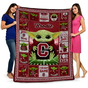 personalized colgate raiders yody baby pattern maroon quilt blanket best selling