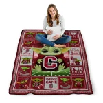 personalized colgate raiders yody baby pattern maroon quilt blanket best selling
