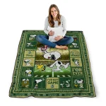 personalized colorado state rams snoopy coach green quilt blanket best selling