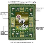 personalized colorado state rams snoopy coach green quilt blanket best selling