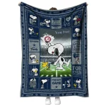 personalized dallas cowboys snoopy coach blue quilt blanket best selling