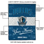 personalized dallas mavericks helmet fan blue white quilt blanket best selling