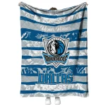 personalized dallas mavericks layered florals blue white quilt blanket best selling