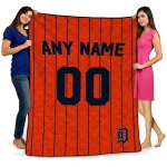 personalized detroit tigers pin dot quilt blanket best selling