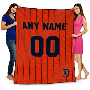 personalized detroit tigers pin dot quilt blanket best selling