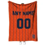 personalized detroit tigers pin dot quilt blanket best selling