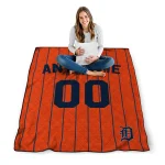 personalized detroit tigers pin dot quilt blanket best selling