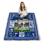 personalized duke blue devils snoopy coach blue quilt blanket best selling
