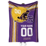 personalized east carolina pirates helmet theme purple quilt blanket best selling