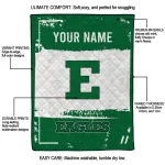 personalized eastern michigan eagles grunge patch green white quilt blanket best selling