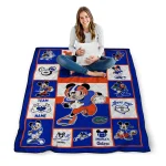 personalized florida gators mickey crimson blue white quilt blanket best selling