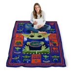 personalized florida gators yody baby pattern blue quilt blanket best selling