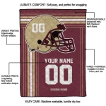 personalized florida state seminoles helmet theme garnet quilt blanket best selling