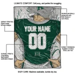 personalized hawaii rainbow warriors player sketch green gray quilt blanket best selling