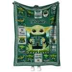 personalized hawaii rainbow warriors yody baby pattern green quilt blanket best selling
