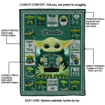 personalized hawaii rainbow warriors yody baby pattern green quilt blanket best selling