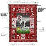 personalized indiana hoosiers snoopy coach red quilt blanket best selling