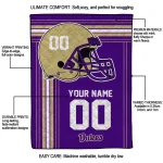 personalized james madison dukes helmet theme purple quilt blanket best selling