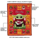 personalized kansas city chiefs yody baby pattern red quilt blanket best selling