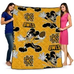 Personalized Kennesaw State Owls Mickey Football Gold Quilt Blanket 1 personalized kennesaw state owls mickey football gold quilt blanket best selling