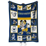 personalized kent state golden flashes mickey crimson navy blue white quilt blanket best selling
