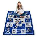 personalized kentucky wildcats mickey crimson blue white quilt blanket best selling