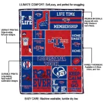 personalized la tech helmet passion blue quilt blanket best selling