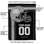 personalized las vegas raiders helmet theme black quilt blanket best selling