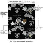 personalized las vegas raiders mickey football black quilt blanket best selling