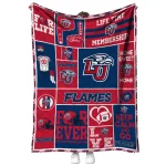 personalized liberty flames helmet passion red quilt blanket best selling