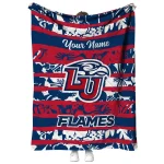 personalized liberty flames layered florals red white quilt blanket best selling
