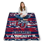 personalized liberty flames layered florals red white quilt blanket best selling