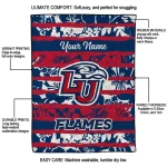 personalized liberty flames layered florals red white quilt blanket best selling