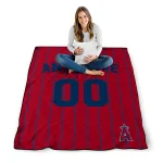 personalized los angeles angels pin dot quilt blanket best selling