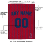 personalized los angeles angels pin dot quilt blanket best selling