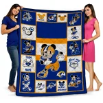 personalized los angeles rams mickey crimson blue white quilt blanket best selling