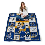 personalized los angeles rams mickey crimson blue white quilt blanket best selling