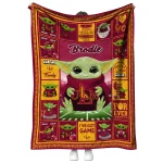 personalized louisiana monroe warhawks yody baby pattern red quilt blanket best selling