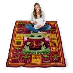 personalized louisiana monroe warhawks yody baby pattern red quilt blanket best selling