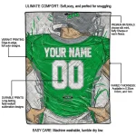 personalized marshall thundering herd player sketch green gray quilt blanket best selling